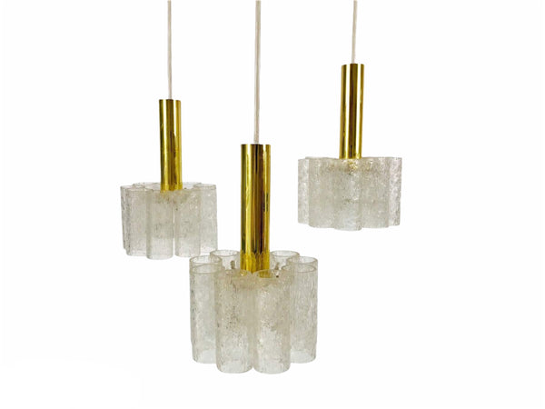 Midcentury Modern Cascade Pendant Lamp by Doria, Germany, 1960s
