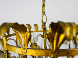 Golden Wheat Sheaf Pendant Lamp by Hans Kögl, Germany, 1970s