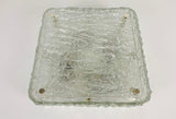 Square Glass Flush Mount by Kaiser, 1960s, Germany