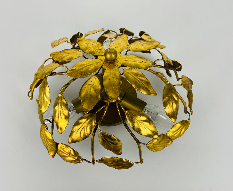 Florentine Flower Shape Flushmount Attributed to Banci Firenze, 1950s