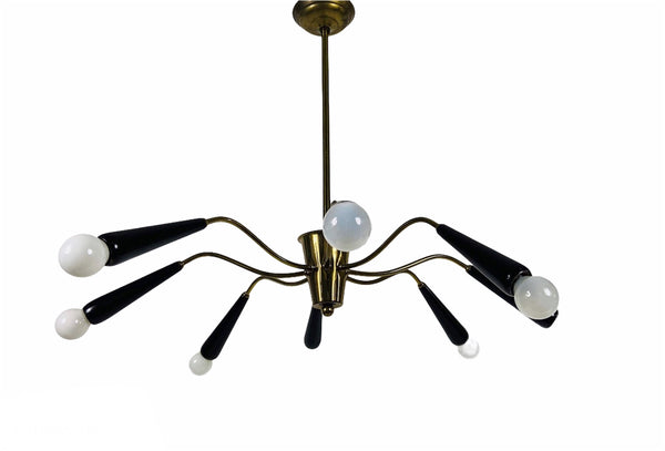 Mid-Century Modern Sputnik Chandelier, Germany, 1950s