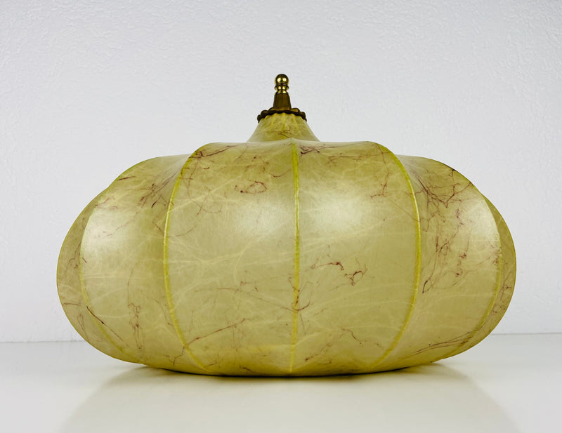 Round Mid-Century Modern Cocoon Flush Mount, 1960s, Italy