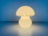 Pair of Vetri d‘Arte Murano Glass Mushroom Table Lamps, Italy, 1970s