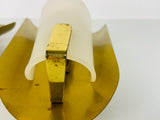 Pair of Mid-Century Brass Sconces, Italy, 1960s