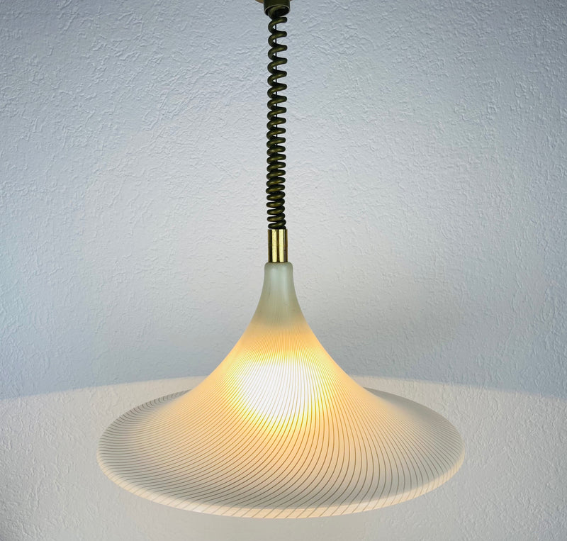 Midcentury Plexiglass Pendant Lamp, 1960s