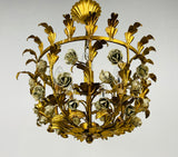 Golden Wheat Sheaf Pendant Lamp by Hans Kögl, Germany, 1970s