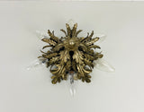 Florentine Flower Shape Flushmount Attributed to Banci Firenze, 1950s