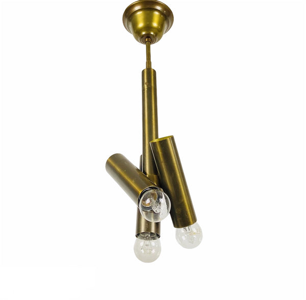 Italian Brass and Metal Sputnik Chandelier, Italy, 1960s