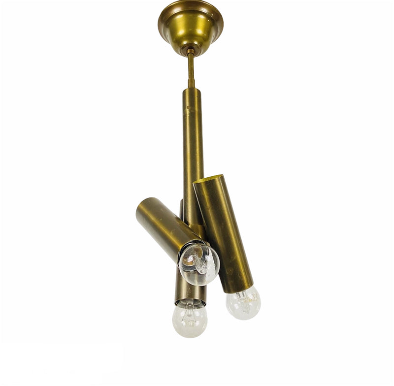 Italian Brass and Metal Sputnik Chandelier, Italy, 1960s