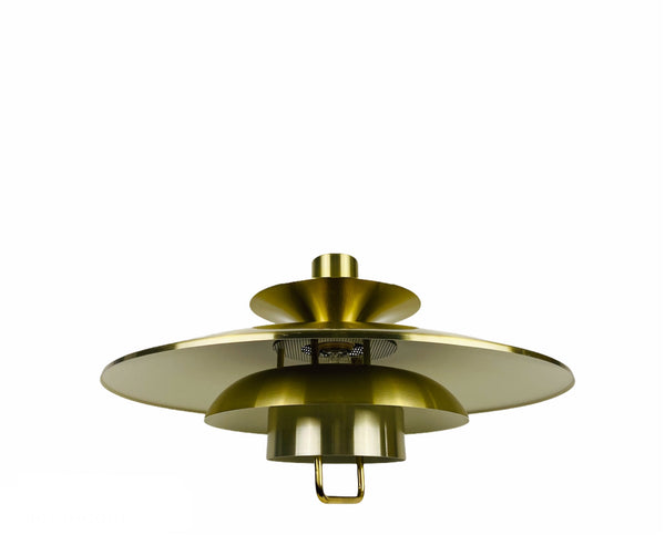 Danish Brass and Metal Pendant Lamp, 1960s