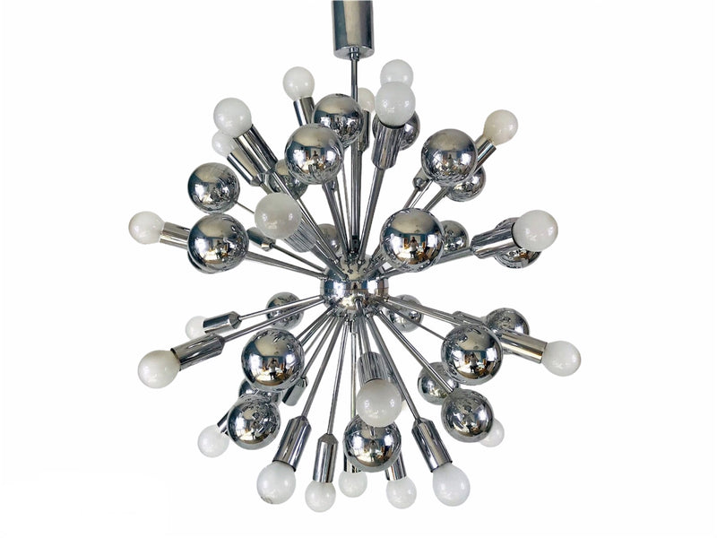Mid-Century Modern Chrome Sputnik Chandelier by Cosack, Germany, 1960s