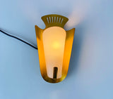 Pair of Mid-Century Brass Sconces, Italy, 1960s