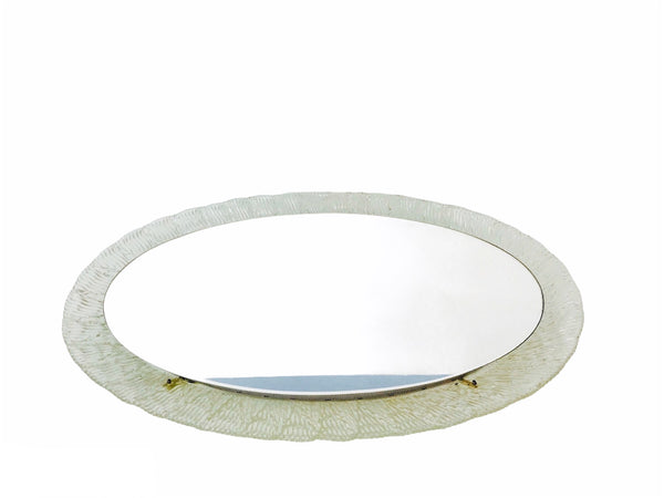 Round Acrylic Illuminated Mirror from Hillebrand Lighting, 1970s