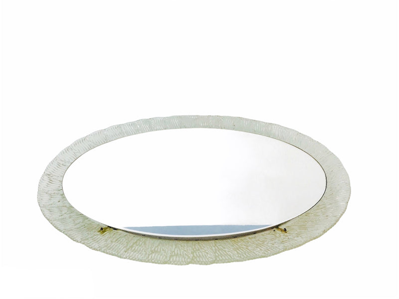 Round Acrylic Illuminated Mirror from Hillebrand Lighting, 1970s
