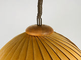 Midcentury Wooden Pendant Lamp by Hans-Agne Jakobsson, Sweden, 1960s