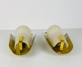 Pair of Mid-Century Brass Sconces, Italy, 1960s