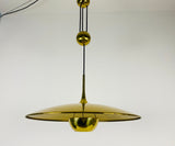 'Onos 55' Brass Pendant Lamp with Counterweight by Florian Schulz, 1970s Germany