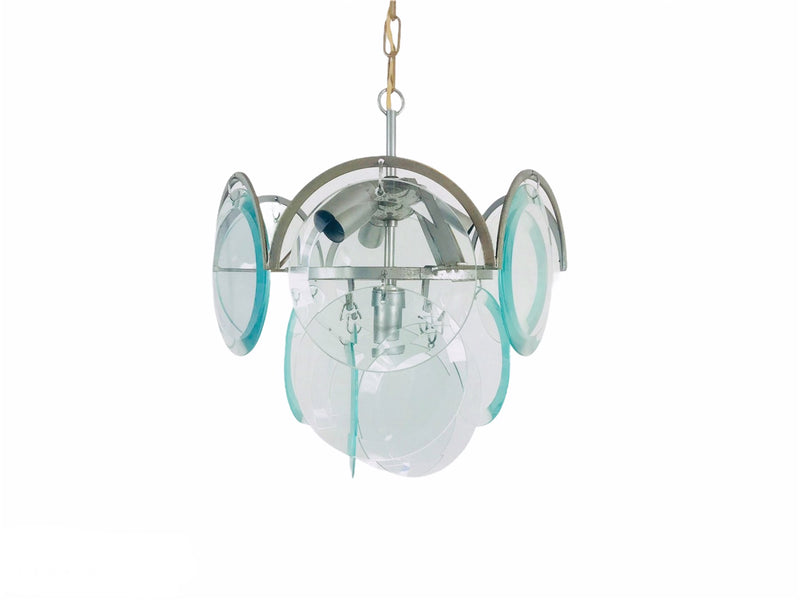 Gino Vistosi Glass Chandelier, Italy, 1960s