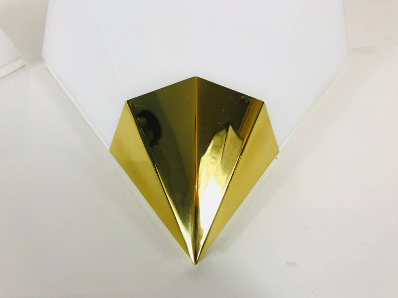 Brass Wall Lamps from Glashütte Limburg, Germany, 1980s
