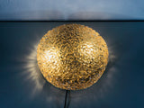 Limburg Circular Ice Glass Flush Mount, Germany, 1960s