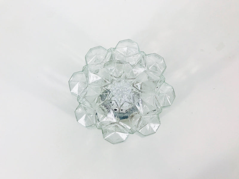 Mid Century Modern Limburg Glass Flush Mount, Germany, 1960s