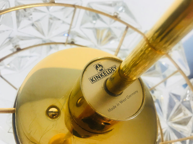 Elegant Gold Chandelier by Kinkeldey, Germany, 1960s