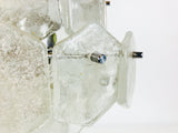 Ice Glass Chandelier by Kinkeldey, Germany, 1960s