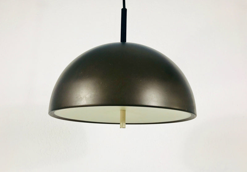 Brown Plastic Hanging Lamp by Staff, Germany 1970s