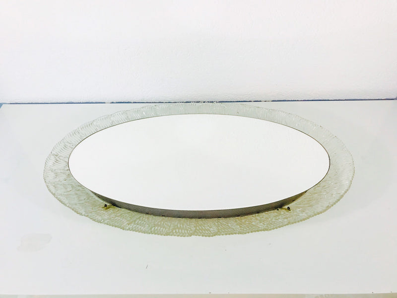 Round Acrylic Illuminated Mirror from Hillebrand Lighting, 1970s