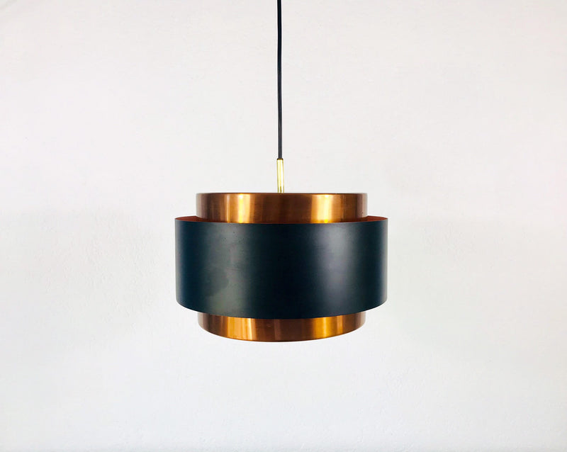 Fog & Morup Saturno Copper Hanging Lamp, Denmark, 1960s
