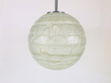 Large Murano Glass Ball Pendant Lamp by Doria, Germany, 1960s