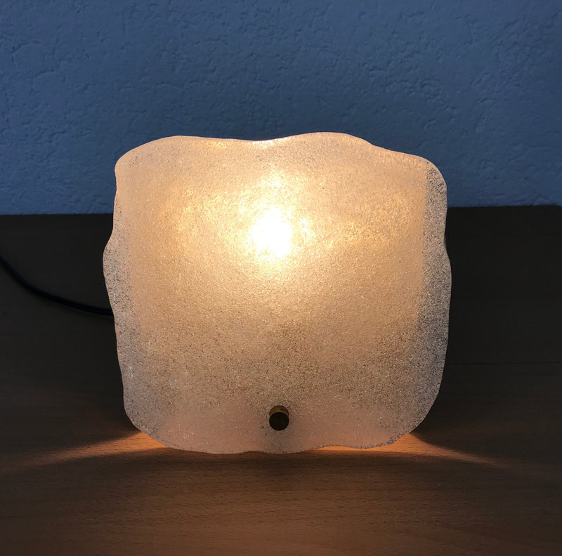 White Murano Glass Wall Lamp by Kalmar Franken, Austria, 1960s