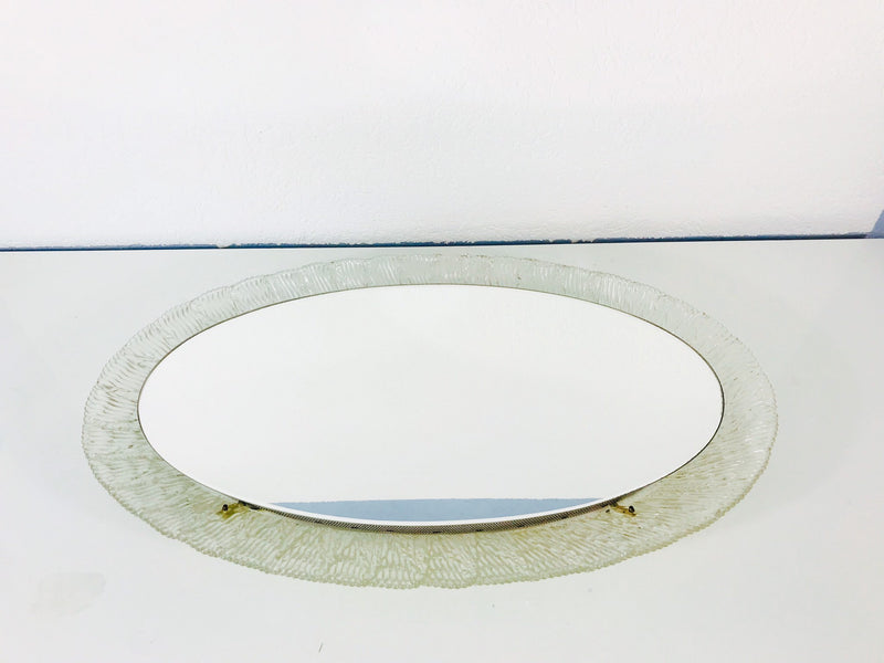 Round Acrylic Illuminated Mirror from Hillebrand Lighting, 1970s