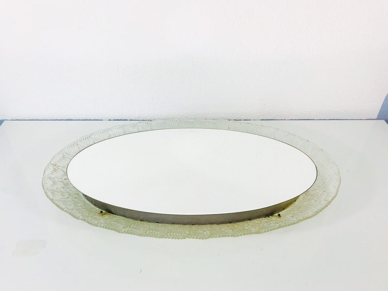 Round Acrylic Illuminated Mirror from Hillebrand Lighting, 1970s
