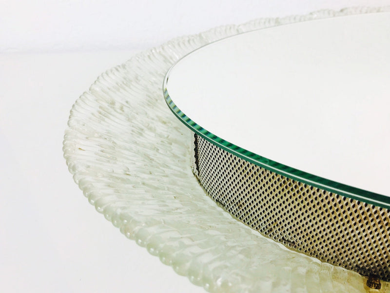 Round Acrylic Illuminated Mirror from Hillebrand Lighting, 1970s