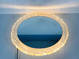 Illuminated Ciruclar Wall Mirro by Hillebrand, Germany, 1960s
