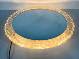 Illuminated Ciruclar Wall Mirro by Hillebrand, Germany, 1960s