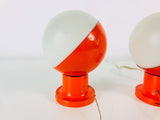 Pair of Red Wall Lamps from Kaiser, Germany, 1960s
