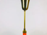 Mid-Century 6-Arm Red Ceiling Lamp from Kaiser, Germany, 1960s