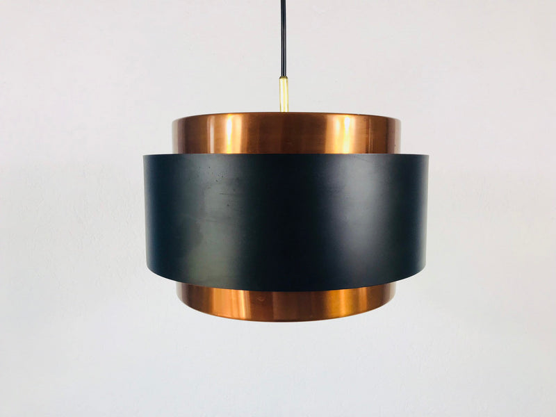 Fog & Morup Saturno Copper Hanging Lamp, Denmark, 1960s