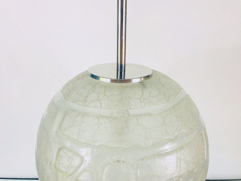 Large Murano Glass Ball Pendant Lamp by Doria, Germany, 1960s