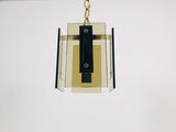 Italian Mid Century Glass Pendant Lamp by Veca, Italy, 1960s