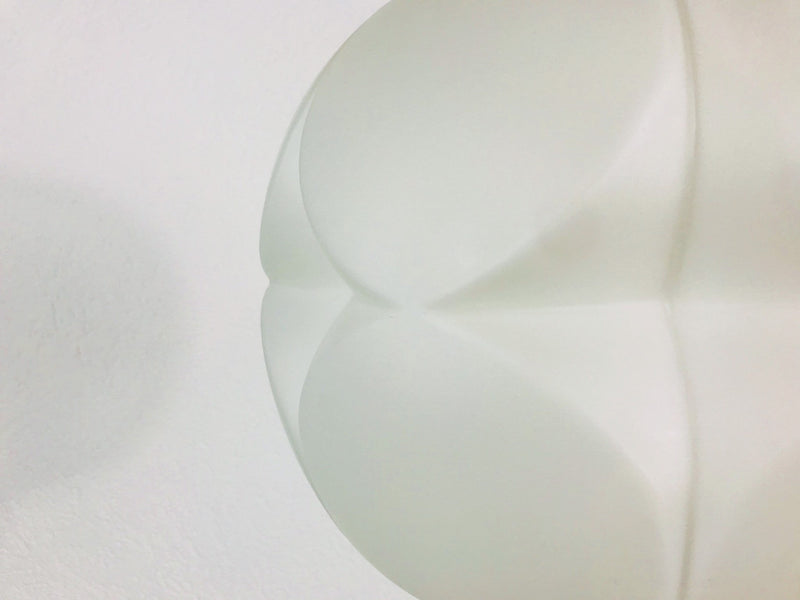 Peill and Putzler Space Age White Glass Pendant Lamp, Germany 1970s