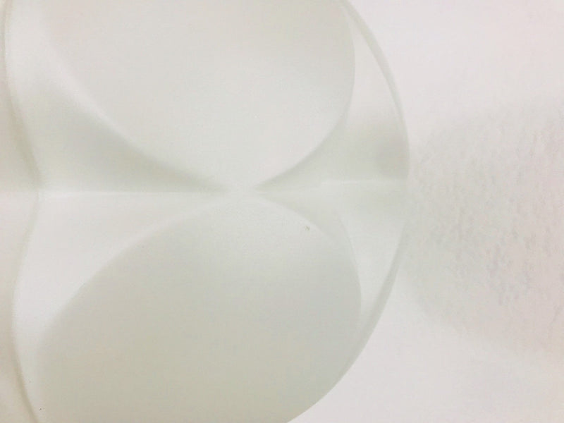 Peill and Putzler Space Age White Glass Pendant Lamp, Germany 1970s