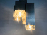Chrome Italian Flush Mount by Sciolari, Italy, 1960s