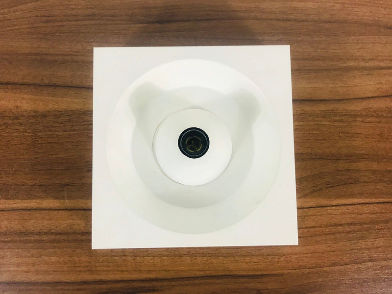 Square Metal Flush Mount by Klaus Hempel for Kaiser, Germany 1970s