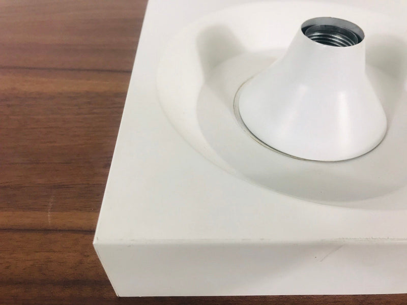 Square Metal Flush Mount by Klaus Hempel for Kaiser, Germany 1970s
