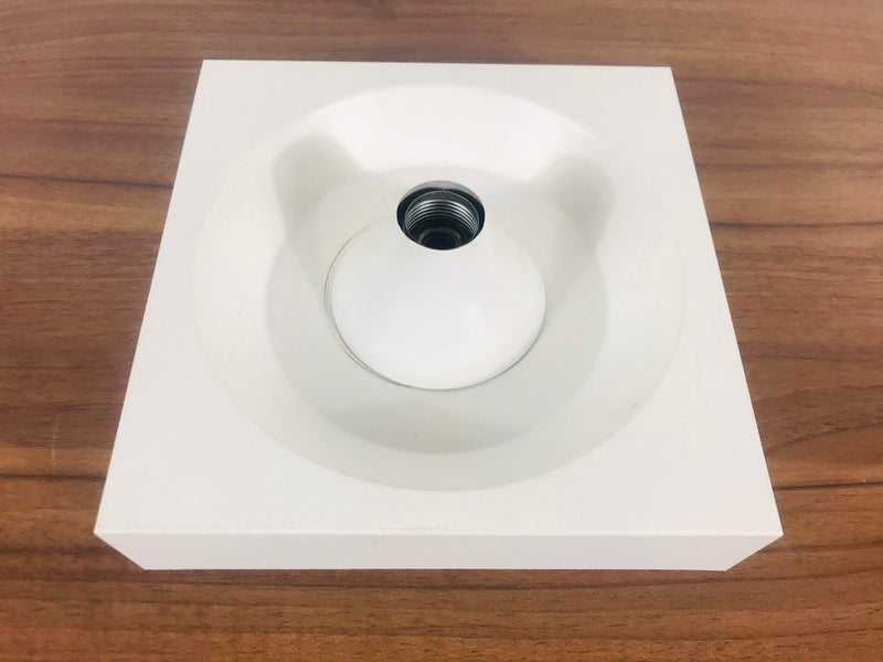 Square Metal Flush Mount by Klaus Hempel for Kaiser, Germany 1970s