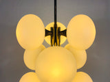 Mid-Century 9-Arm Chrome Ceiling Lamp from Kaiser, Germany, 1960s