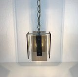 Italian Mid Century Glass Pendant Lamp by Veca, Italy, 1960s